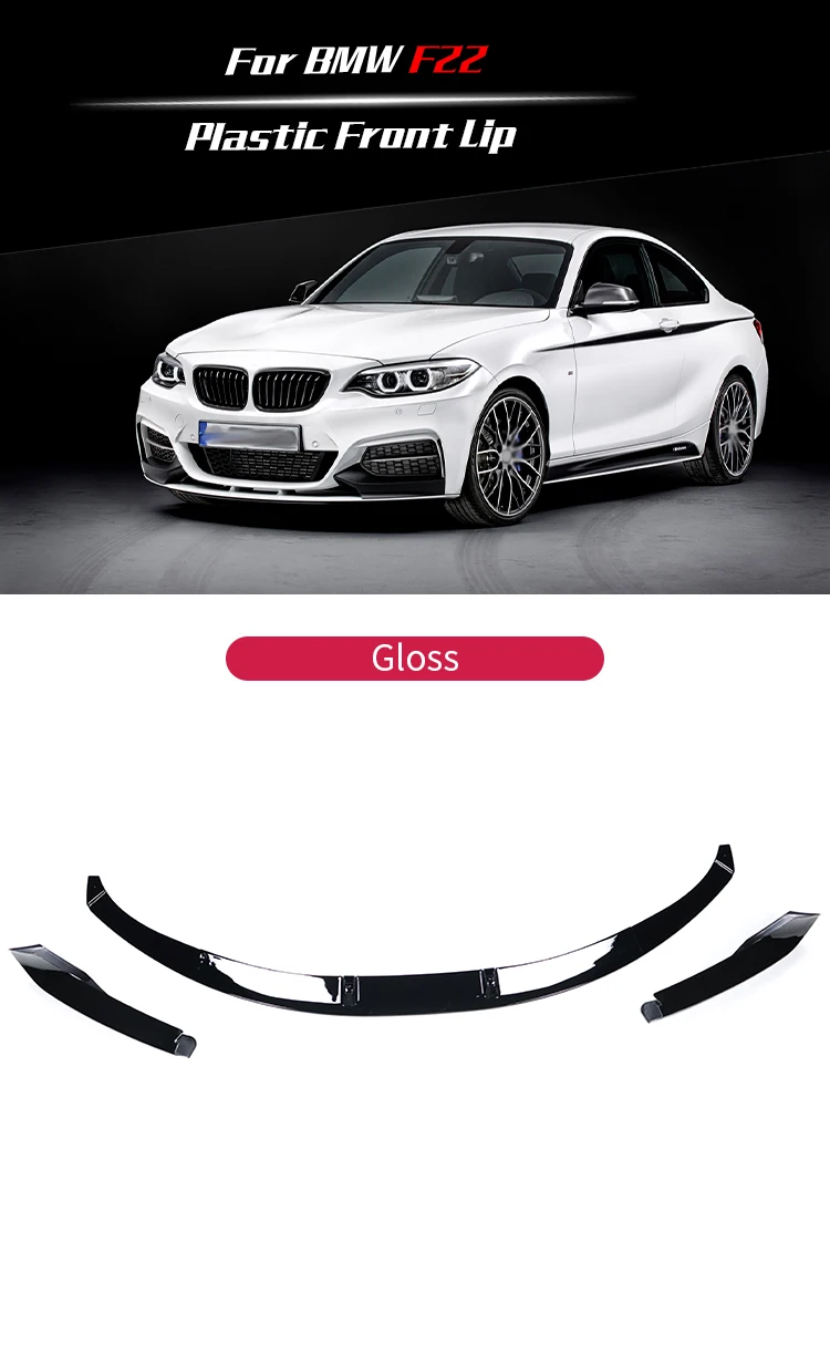 Bmw F22 2 Series Plastic Front Spoiler - Seeger D-See-Dat M