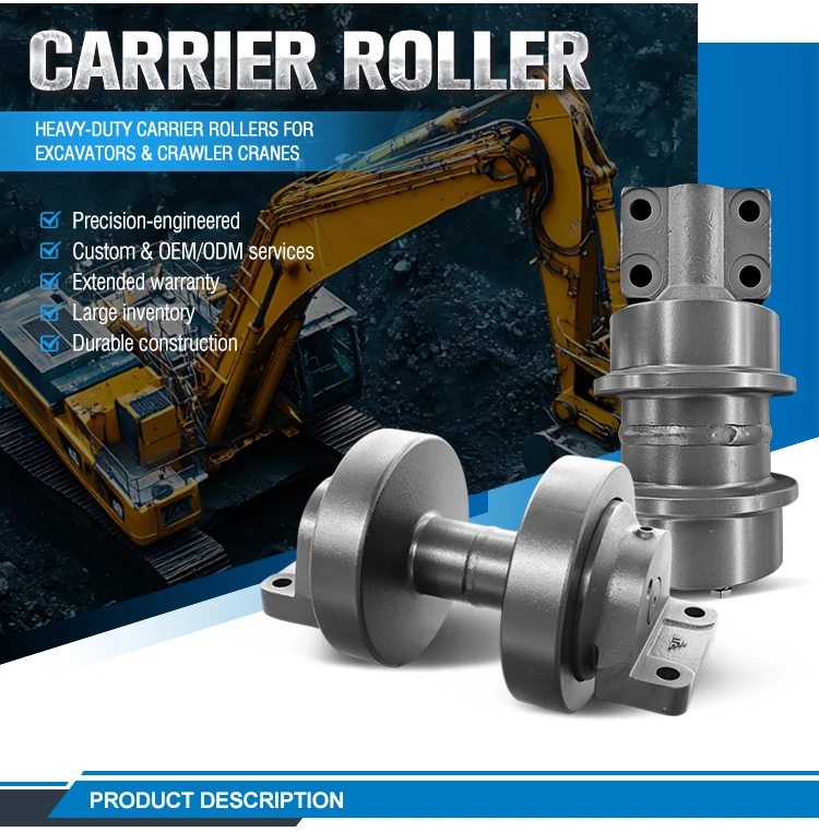 Heavy Equipment Undercarriage Parts Excavator Carrier Roller Top ...