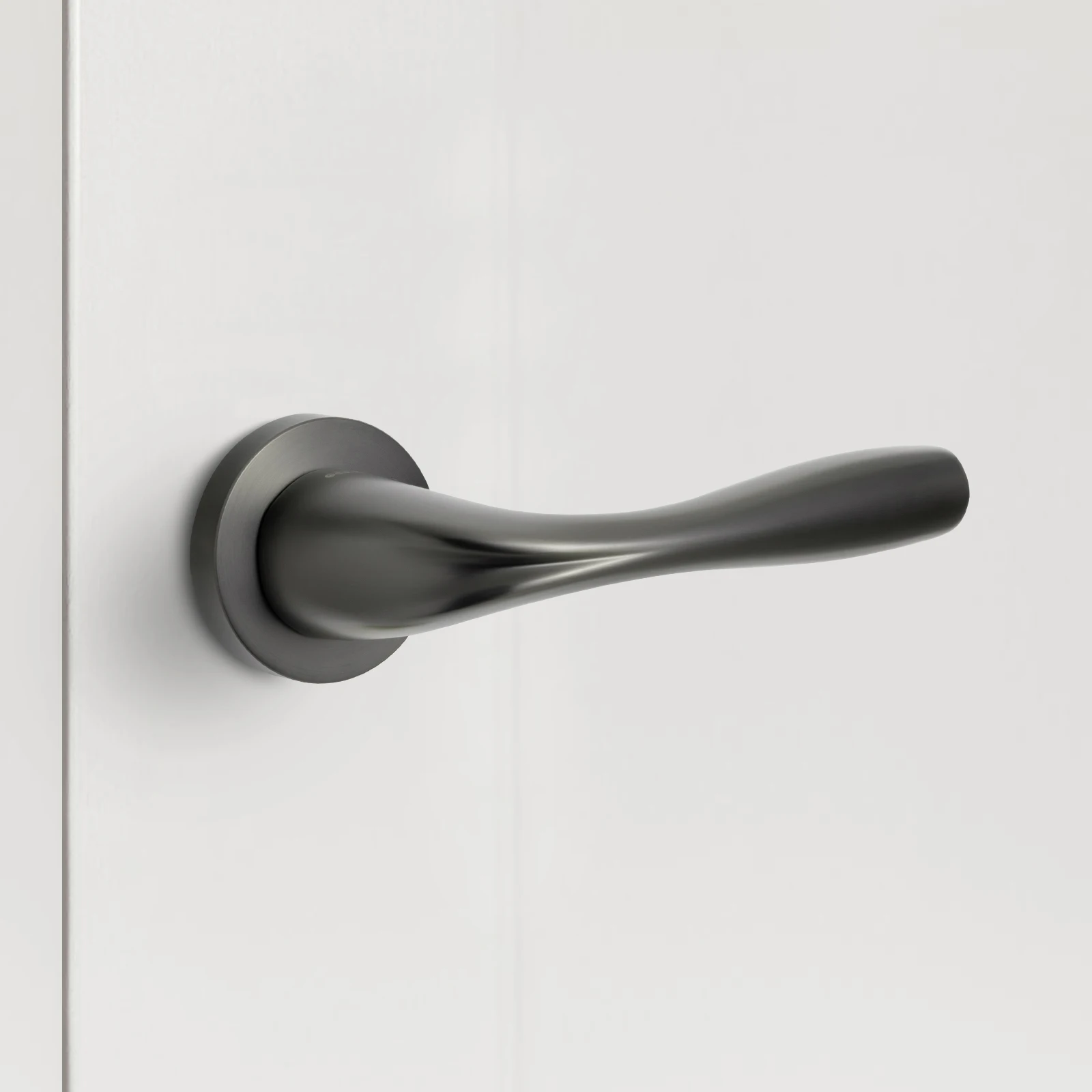 TIDO MODERN INTERIOR GUN METAL DOOR HANDLES FACTORY SUPPLIER COST EFFECTIVE DOOR HARDWARE