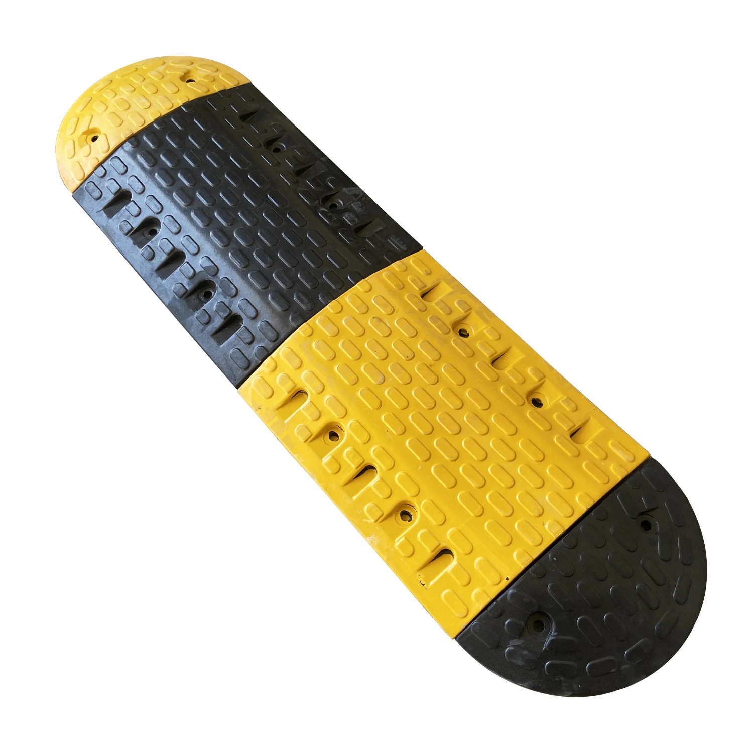Wholesale Custom Traffic Yellow Rubber Speed Bumps 500X400X55MM for Road Safety-for High Traffic Areas