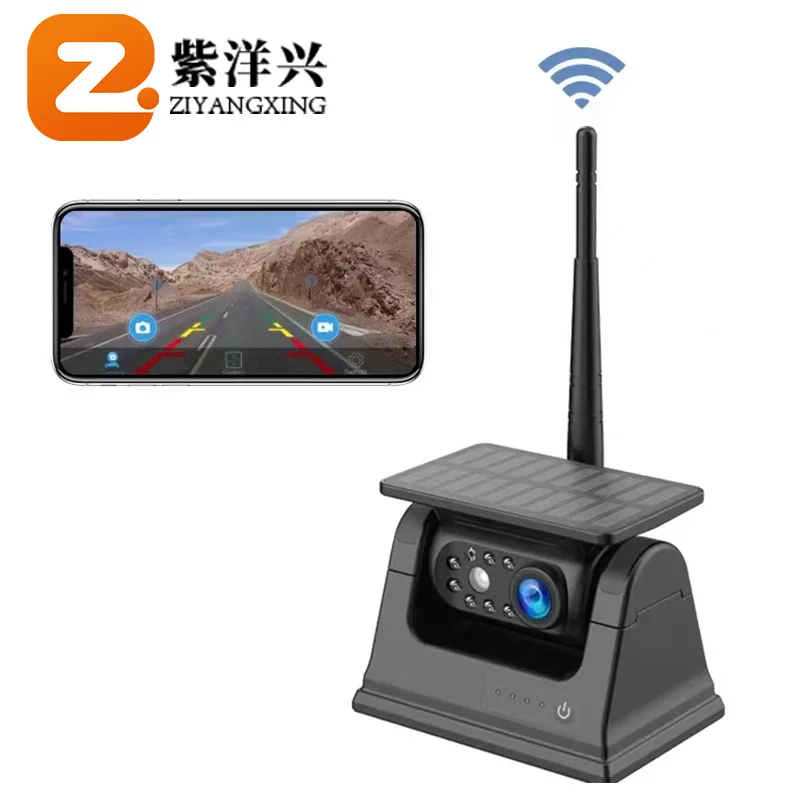 Factory Supply Private Model for IOS Android Wireless 9600mah Battery Rechargeable Magnetic Truck Van Rear View Camera