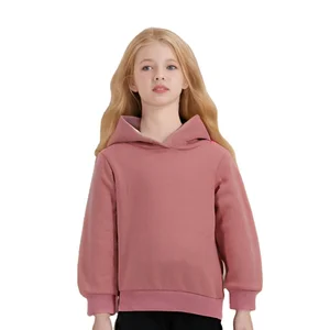 Girls' Basic Long Sleeve Solid Versatile Knitted Sweatshirt Tops Hoodies for Spring Kids' Comfortable Basic Style