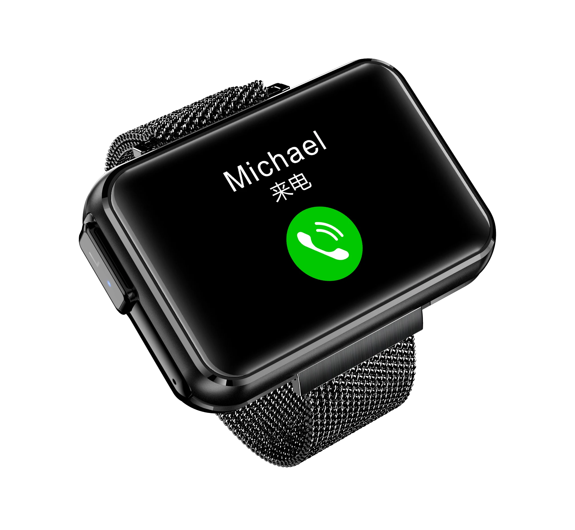 2022 New Big Screen Smart Watch BT Music Player HiFi TWS Earphones Smart Bracelet 2 in 1 Smartwatch T91