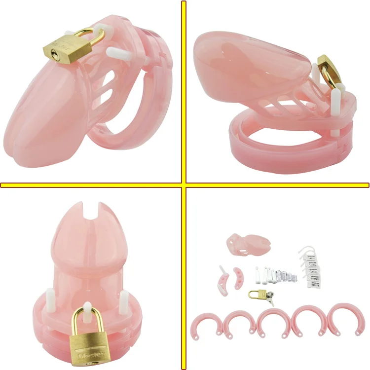CB6000 Plastic Long Short Adjustable Male Chastity Tube Penis Cock Cage Device Dick Lock BDSM Sex Toys for Men