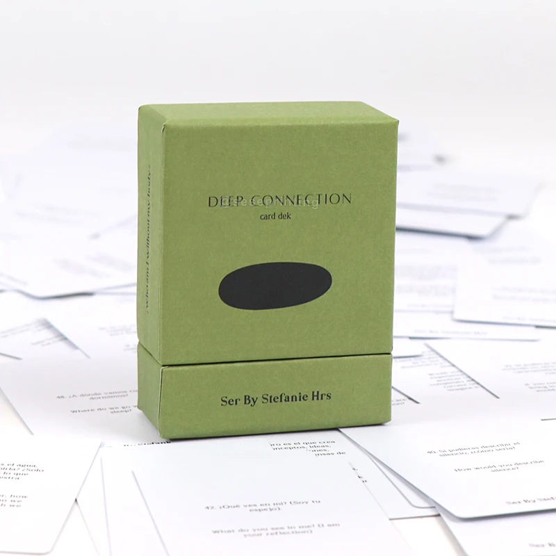 Full Color Deep Connection Affirmation Card Deck Printing Custom Your Own Design Custom Card Game with Box