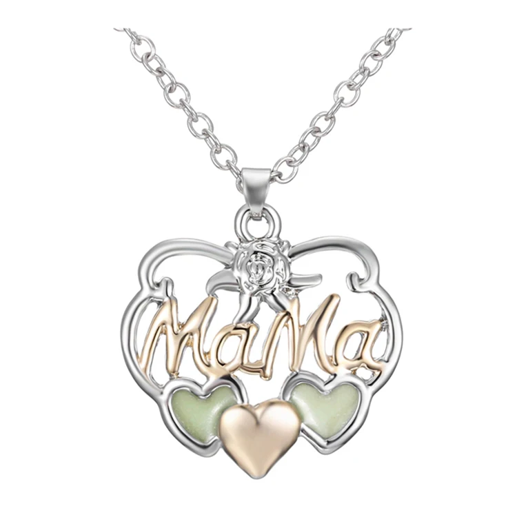 buy mothers day jewelry necklace,mother necklace,glow in da k
