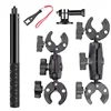 Adaptador de llave para palo selfie de 1.2 con clip de doble cabezal de 69 pulgadas.