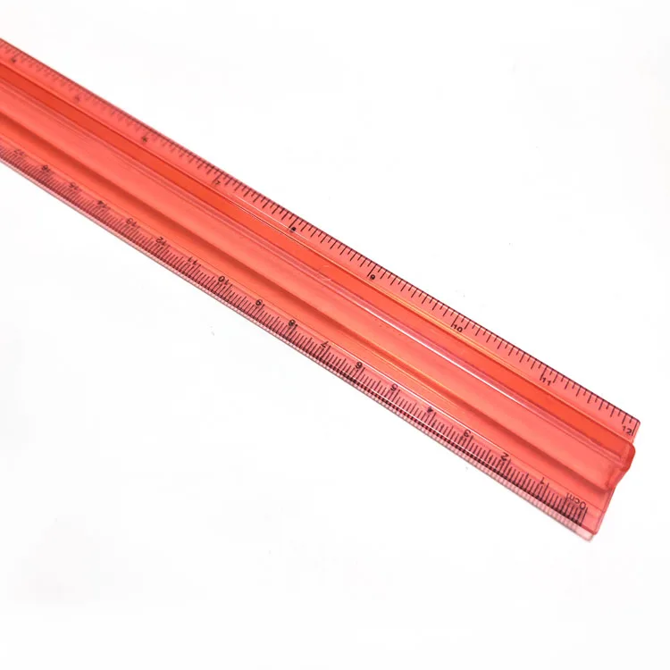 12 Inch Ruler Multy Color Custom Logo Transparent Multi-color Plastic 30cm 12 Inch Airplane Ruler ...