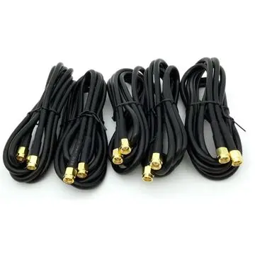 كابل RF RG58 SMA 50 أوم خسارة منخفضة لاستخدامها مع هوائيات الراوتر Wi-Fi