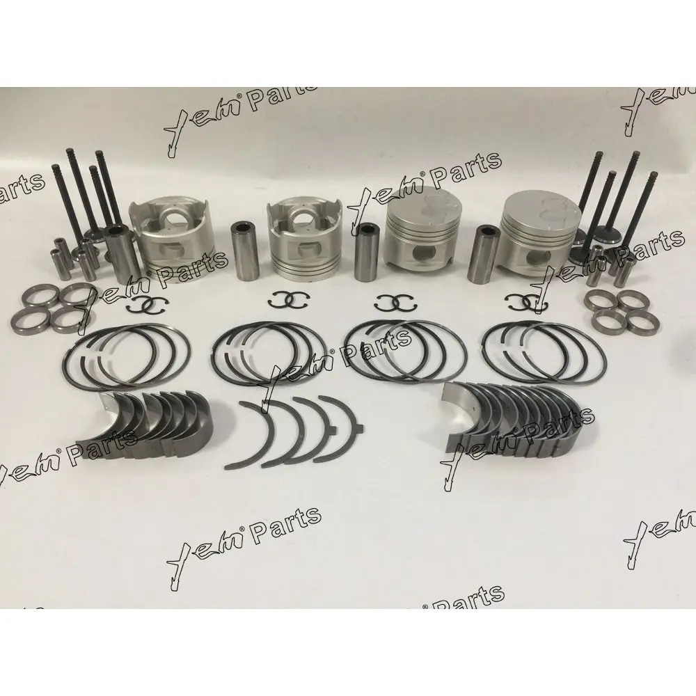 Engine Parts Piston Kit With Bearing Set & Valve Train for Toyota 2L Engine