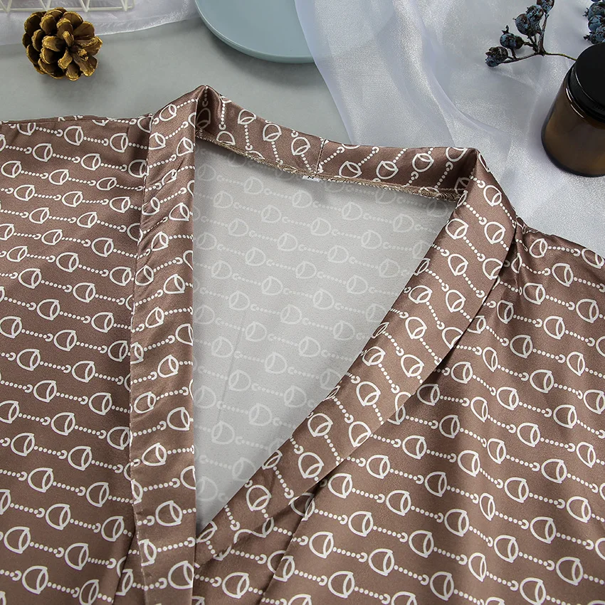 2026 High-end Printed Pajamas, Women's Summer Loose and Comfortable Cross-border Ladies' Homewear Suitable for Wearing Outdoors. — detail