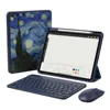 Clavier bleu foncé