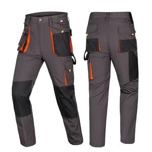 Durable Cotton Cargo Pants for Men Breathable Work Wear Uniform with Multi-Pockets for US & EU Sizes Work Pants