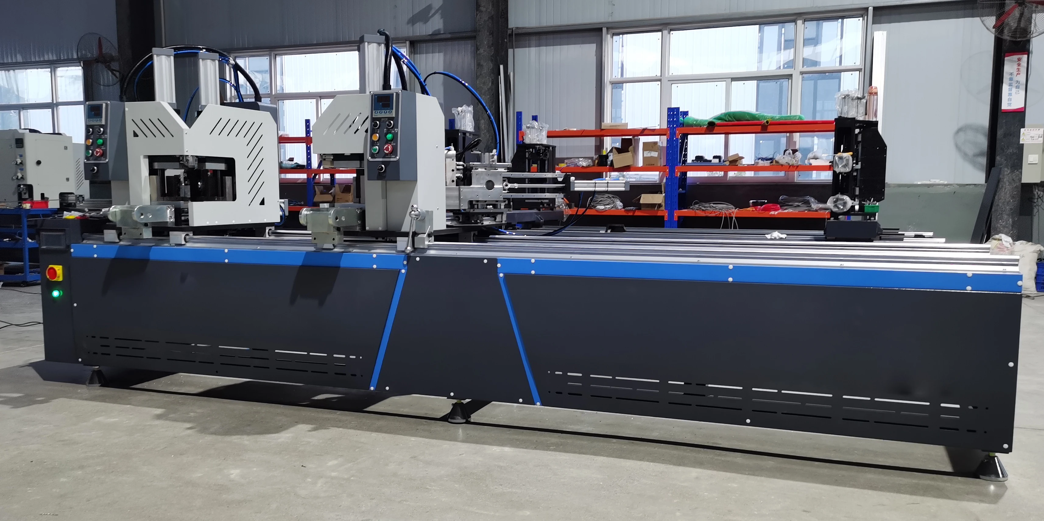 PVC Double Head Corner Welding and Cleaning Machine of Window Making Machine Manufacturer  WFH2HB