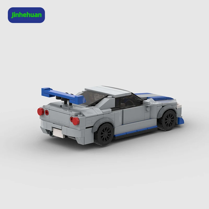 Coupé Tuning — Gris & Bleu