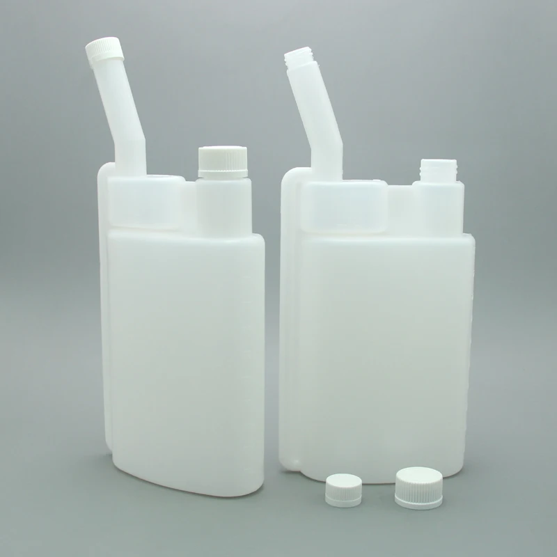 1 л, новый тип, пустая бутылка для моющего средства с двойной шеей, с защитой от детей