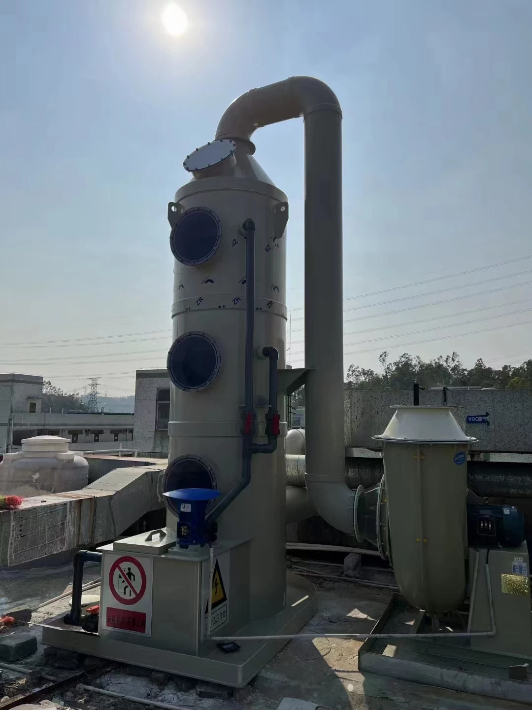 PP Plastic air Pollution Control System Wet Scrubber System