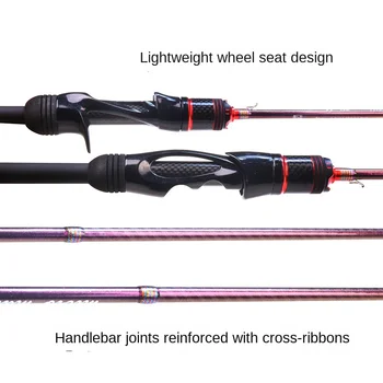 Cheery New Fuji Guide Ring Full Carbon Ultra Light 100g 2-Piece Luya Rod for River/Stream Fishing Weihai Factory – Rod – view 5