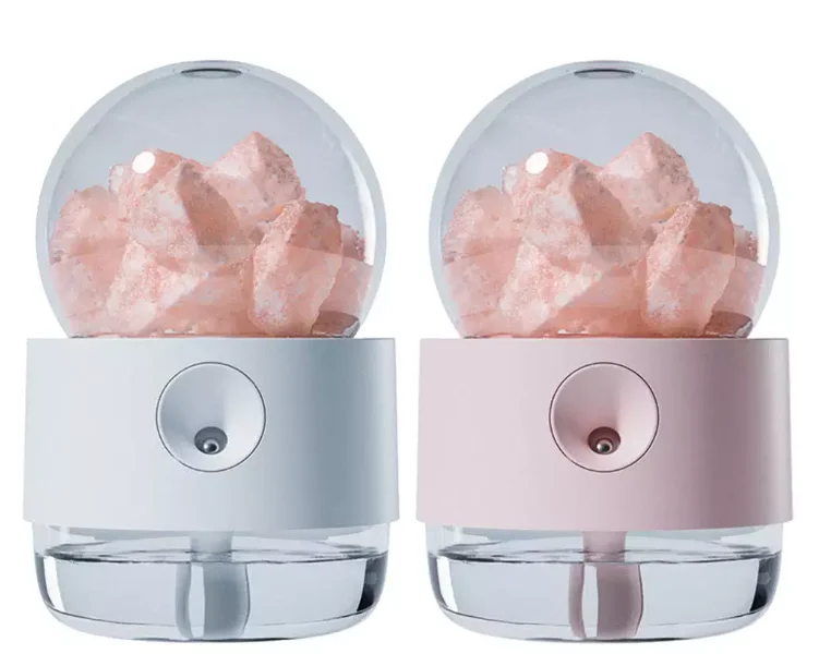 Crystal Salt Stone Ball Decorative Humidifier USB Mini 300ml Humidifier for Baby Room