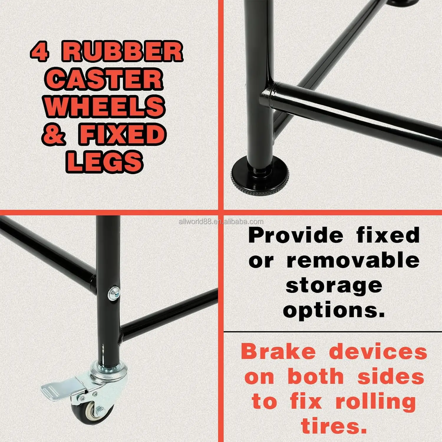Collapsable Tire Rack High Capacity Collapsible Rolling Tire Storage Rack Space Saving ...
