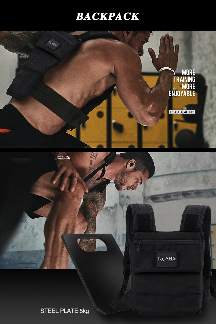 New Design 20kg Plate Carrier Backpack Outdoor Hiking Running Gym Bag ...