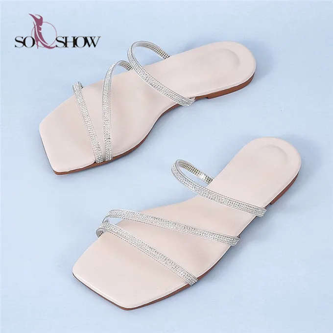 Women's Cozy Faux Fur Slides Slippers White Pearl Letter K Rhinestone  Designer Fur Sandals Flip Flops Flats Custom Shoes - AliExpress