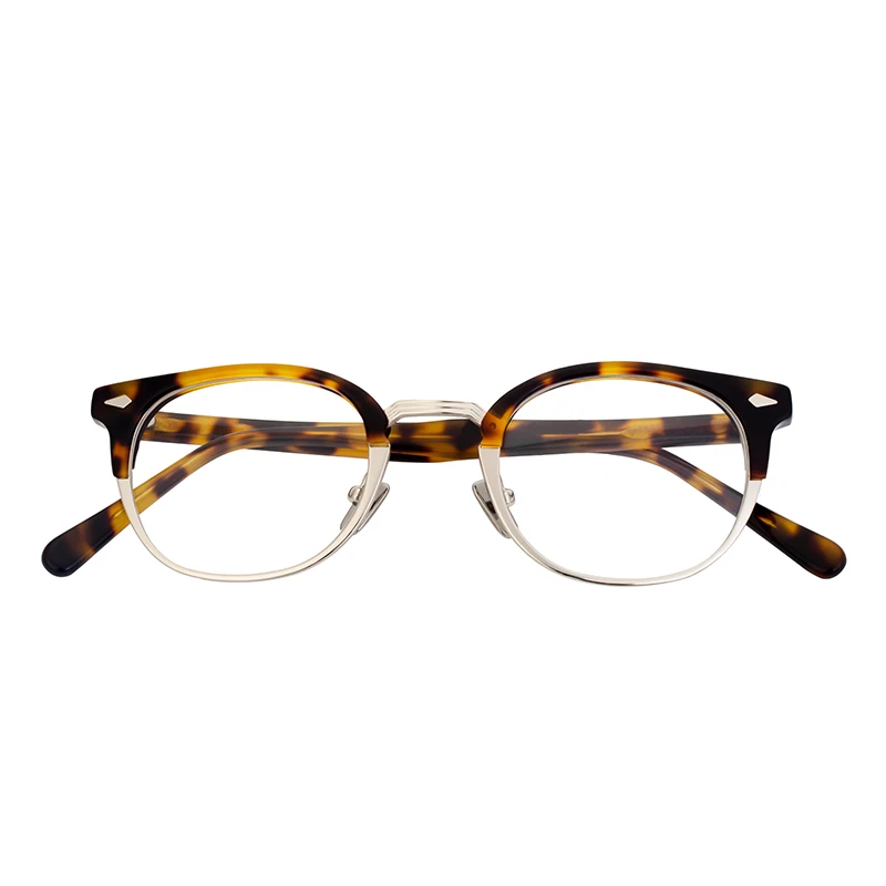 Latest Custom Popular Optical Acetate Metal Spects Eyeglasses for Men and Women