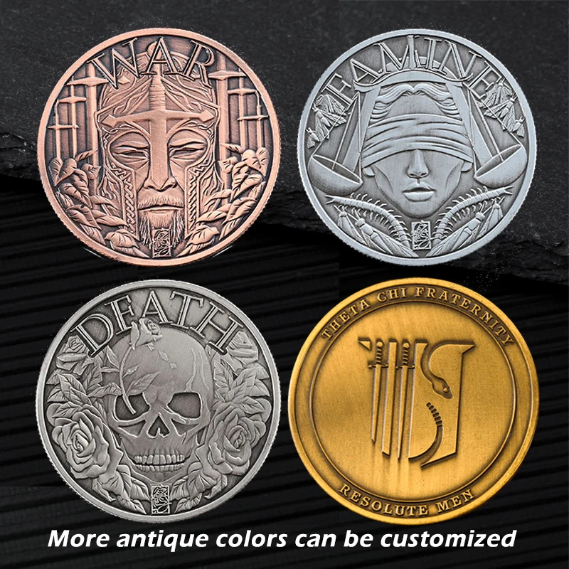 Factory Making Mould Customized Custom Metal Coins 2D 3D Shiny Gold Challenge Coin With Collection Display Box
