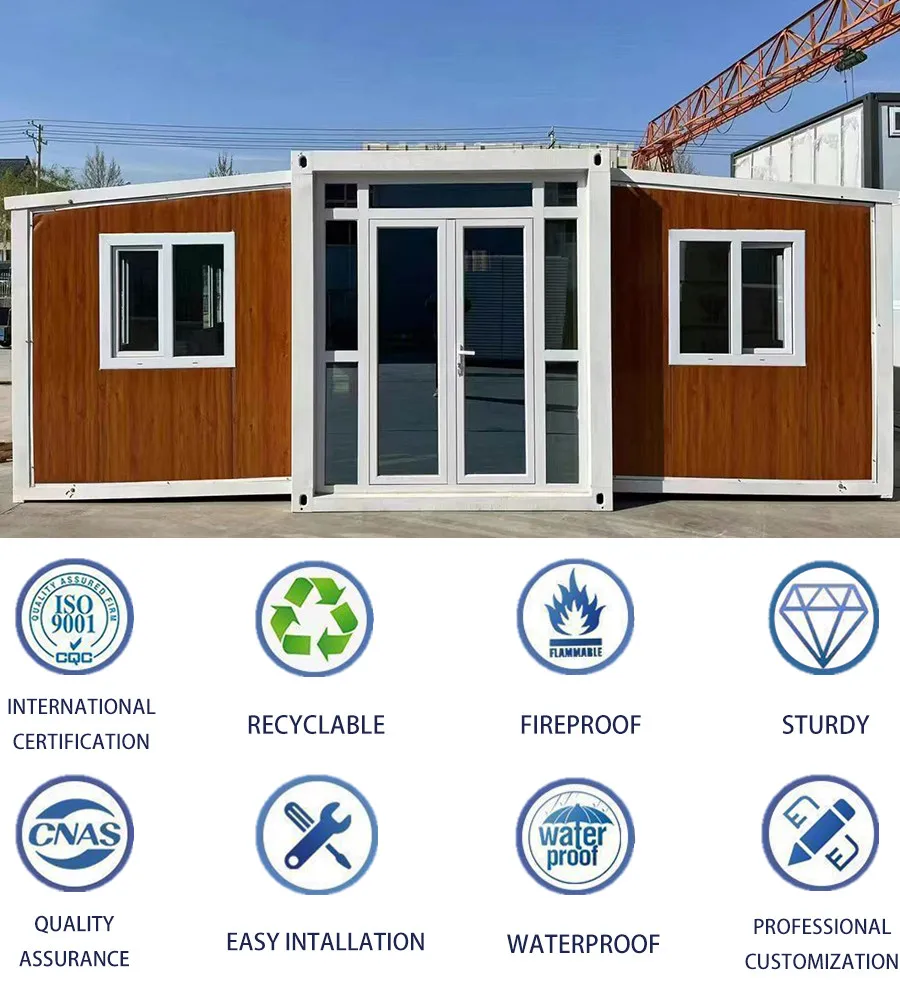20FT 30FT 40FT Movable Modular Cabin Expandable Breathable Folding ...