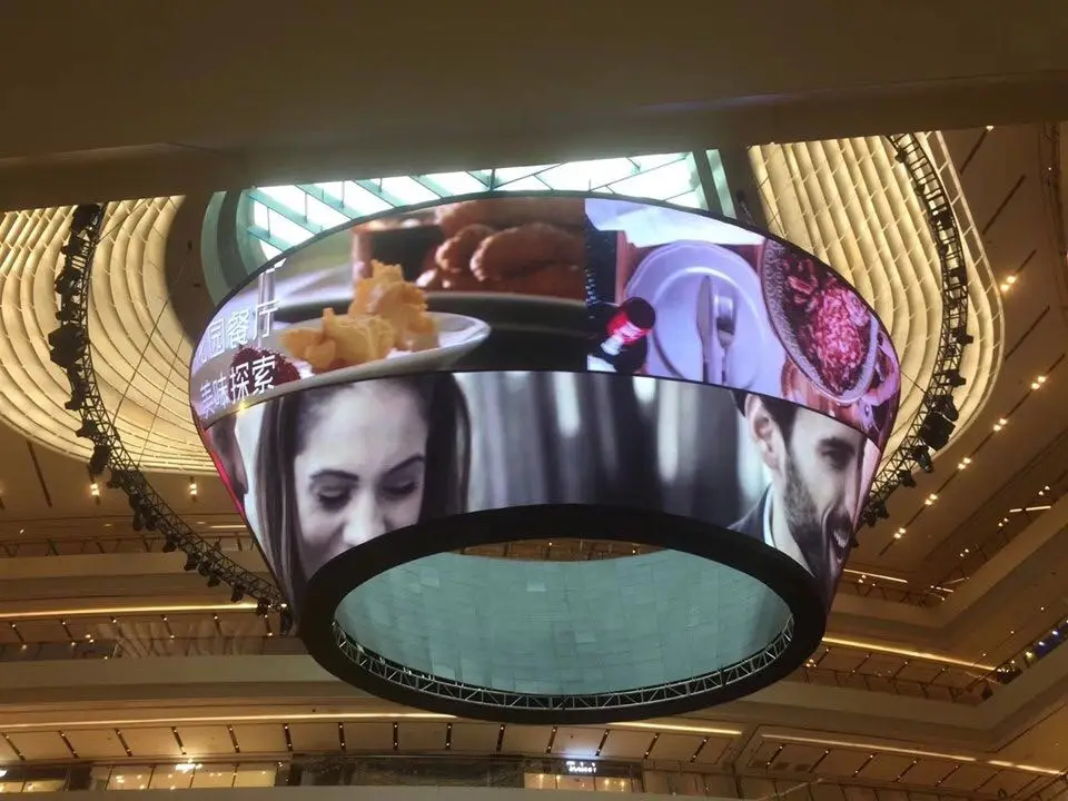 MPLED Shenzhen Indoor Soft Module Video 64 X 32 Flexible Module Full Color Customized Curved Programmable Flexible LED Display