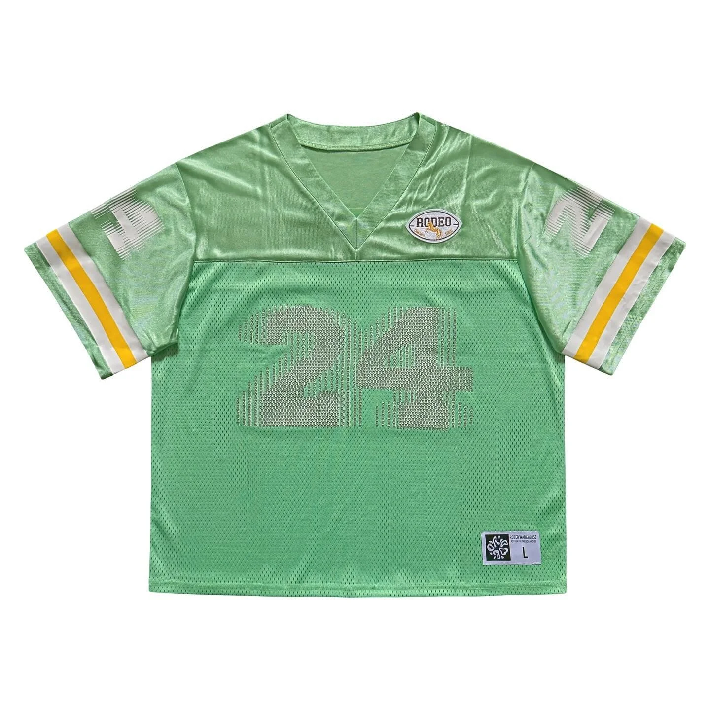 Custom Streetwear Hip Pop T-shirts Screen Print Breathable V Neck Baggy Oversized Mesh Retro Soccer Football Jersey T Shirts Men gallery 4