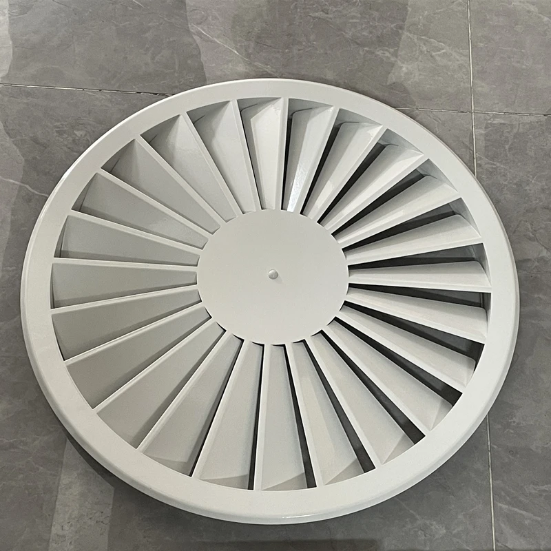 HVAC System Steel Circular Swirl Ceiling Diffuser Covers