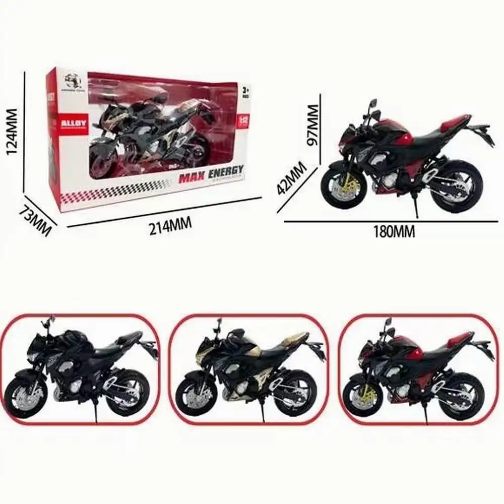 1/12 Scale Kawasaki Z1000 Motorcycle Figurines - Racing Models for