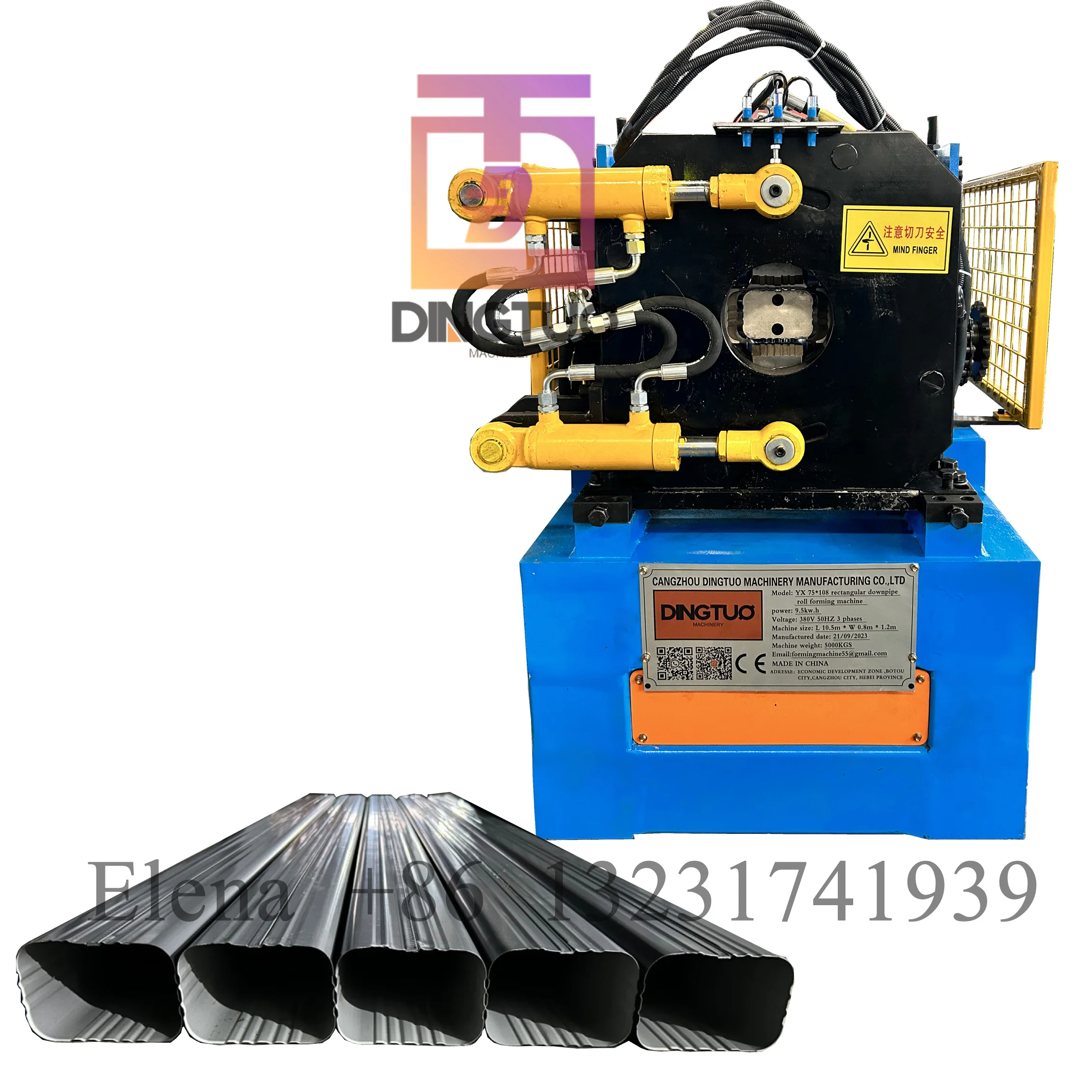 Galvanized Steel Square Downspout Roll Forming Machine For Sale Steel