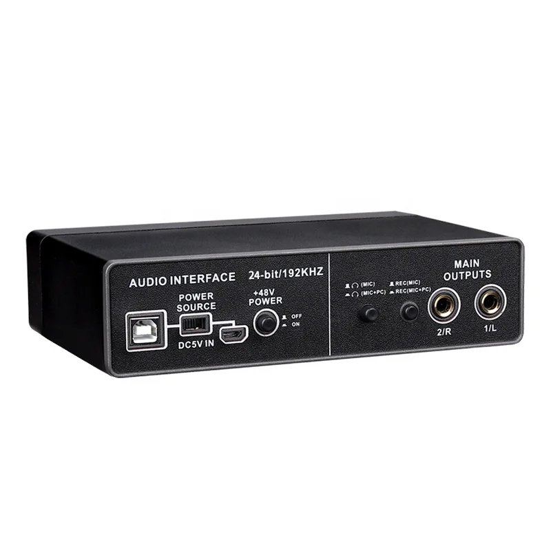TEYUN Q22 Professional Audio USB Sound Card High Quality Computer Drive with Free Microphone for Live Recording