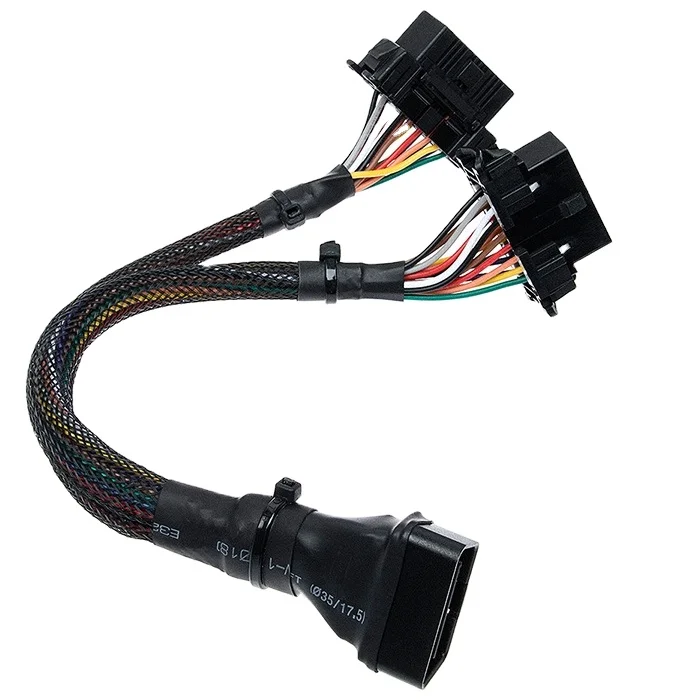 Wire Obd2 One Minute Two Extension Cable Car Computer Connection Converter Plug 16 Pin 30CM/Wiring Harness
