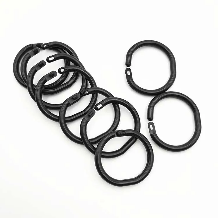 OEM Snap Ring Low Price Injection  Colorful Plastic Locking Ring Cheap Oval Single Button Inner 28mm Plastic Ring