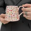 Dreamy flower mug-pink