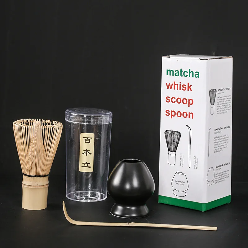 Set di base per matcha di alta qualità, comprensivo di frusta, porta frusta, cucchiaio e ciotola nel colore che preferisci - Italia