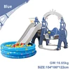 Swing diapositiva AZUL CON PISCINA DE BOLAS