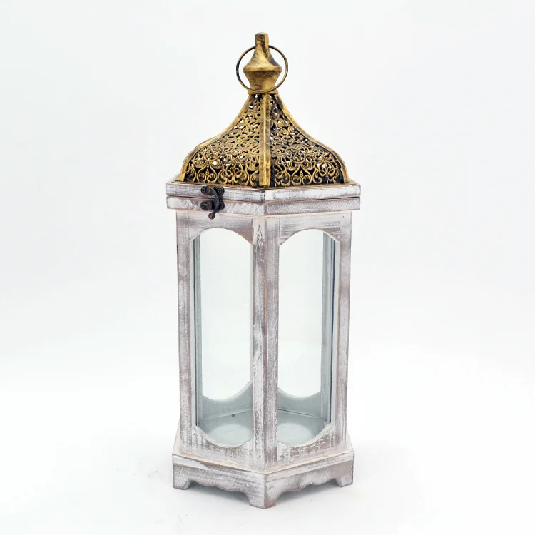 Деревянный деревянный декоративный стеклянный фонарь для свечи старинный деревенский большой подвесной подсвечник