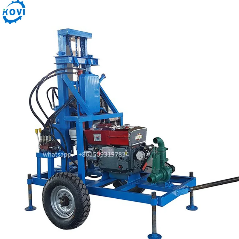 Portable Borehole Water Well Drilling Machine for Small Hydraulic Water Well Drilling Rig Machine Price