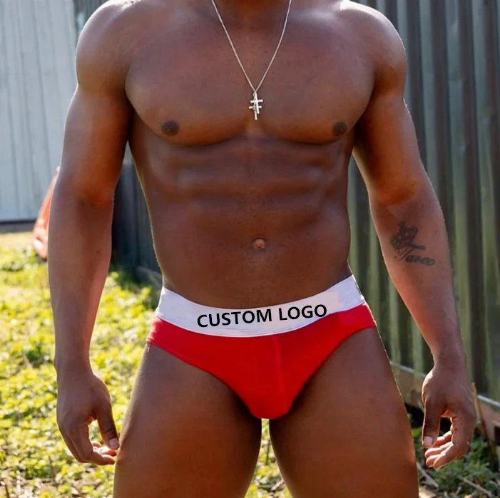 PATON Factory Wholesale Custom Men Boxers Briefs Stretch Cotton Elastic Band Breathable Underwear Men Plus Size Briefs for Men