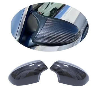 3K twill  carbon fiber M3 Style Carbon Fiber Fibre Side Mirror Cover Caps For BMW 1M E82 E92 E93 E90