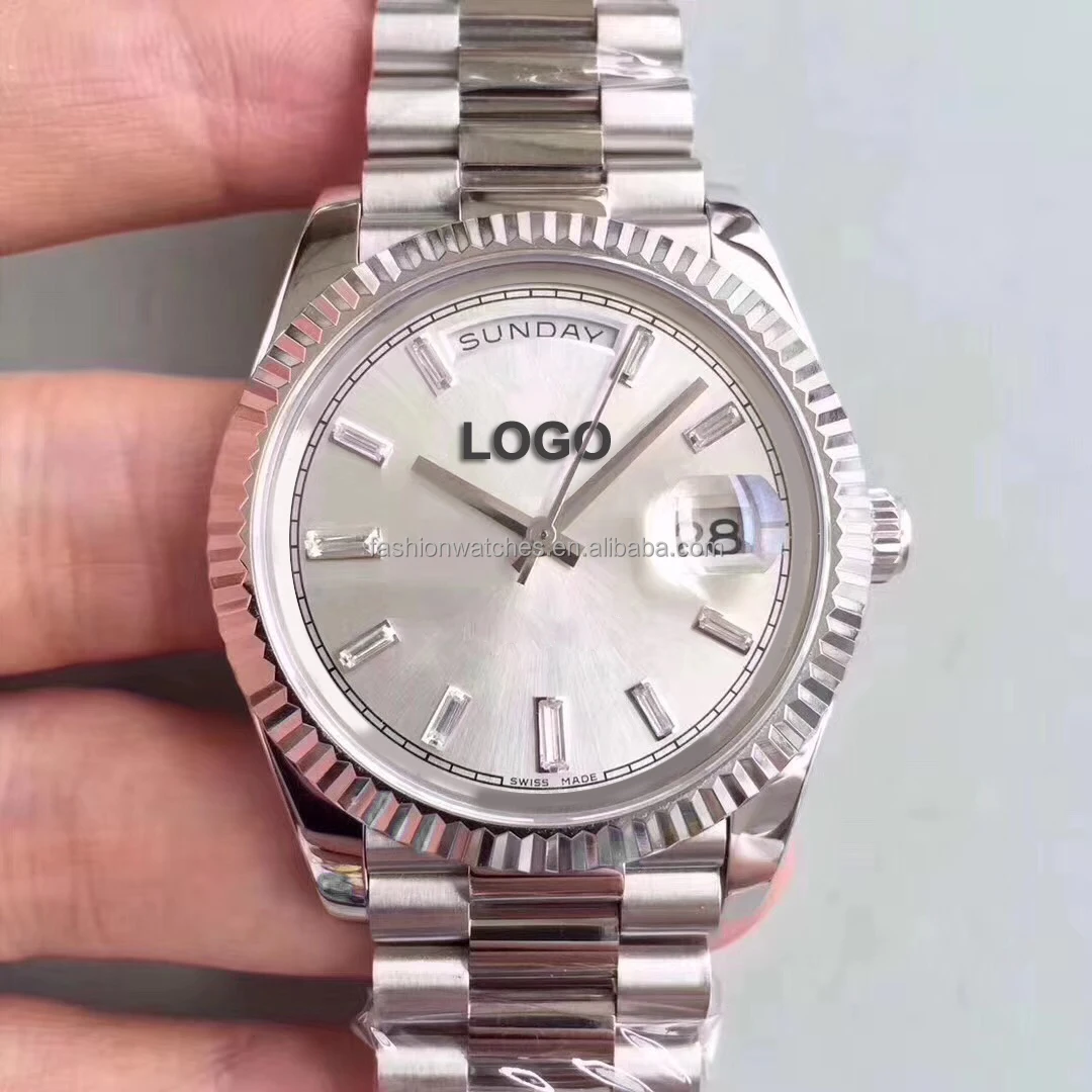 High Quality Stainless Steel Watches Day and Date Watches Men Automatic