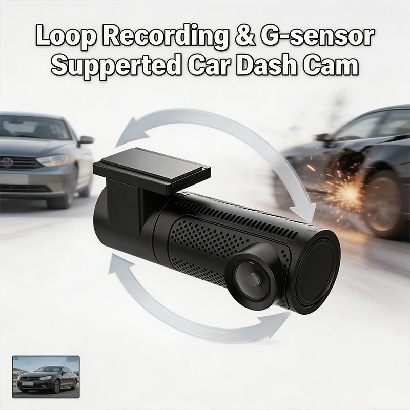 VIEVGUARB VS110 Dash Cam Loop Recording G-Sensor App Control 4K FHD WiFi Dual Lens 150 Angle Built-in GPS