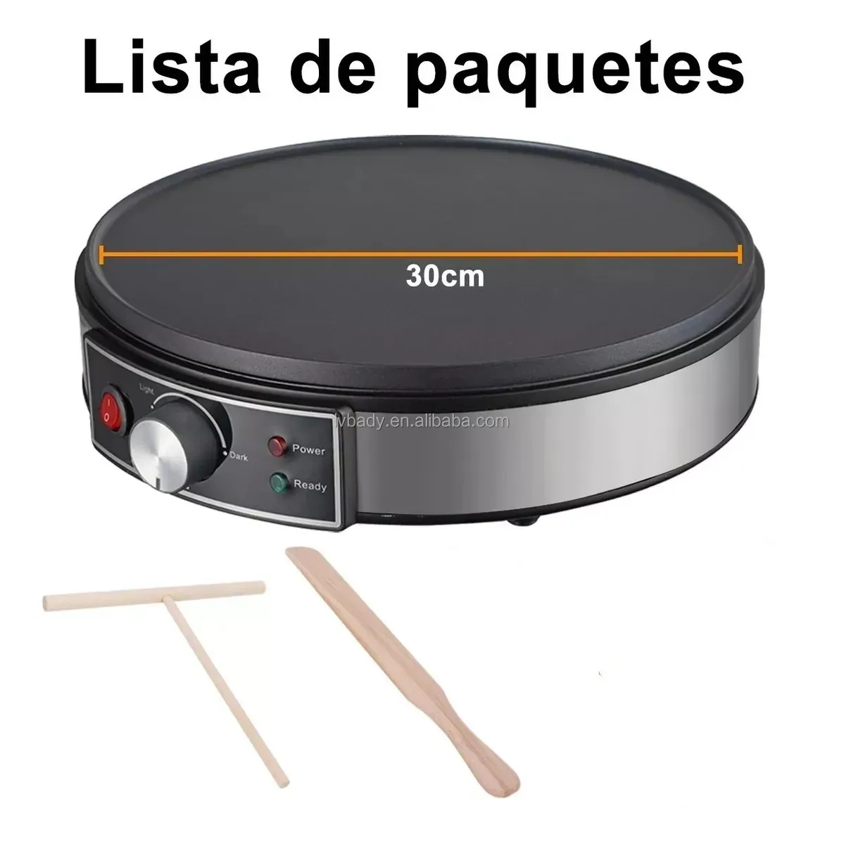 Electric Crepe Maker Machine With Nonstick Griddle Ideal For Pancakes