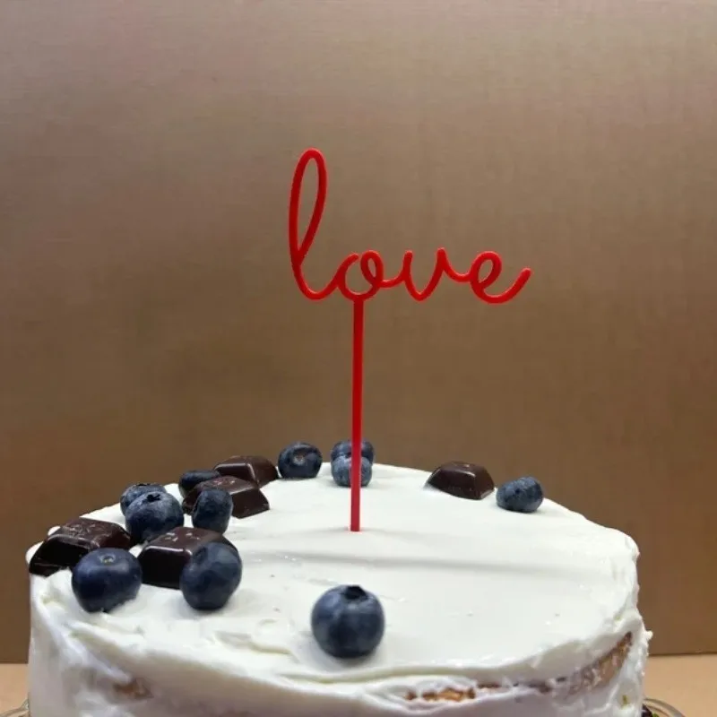product instagram style acrylic cake topper  creative love heart cake decoration sign for dessert table985-4