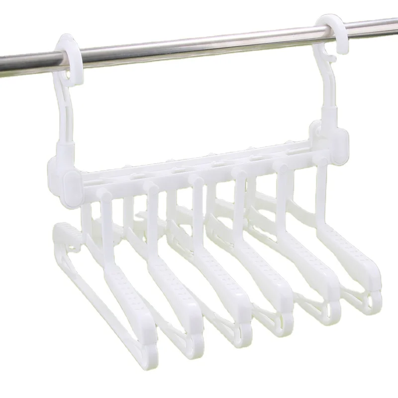 Multifunctional PP Coat Hanger Plastic Clothes Hanger Home Storage Racks Foldable Plastic Coat Hanger