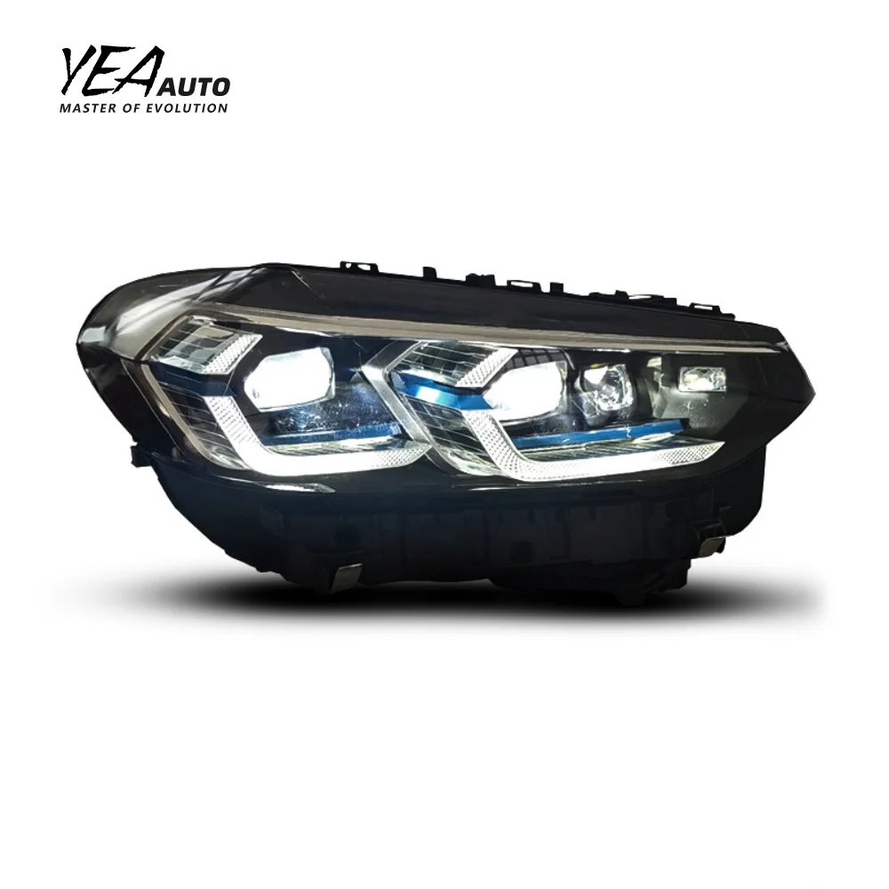 product modified head light led front lights for bmw x3 x4 g01 g08 headlight low to high car accessories 2018 2023 laser headlights-14
